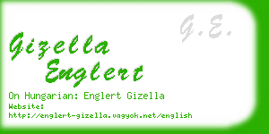 gizella englert business card